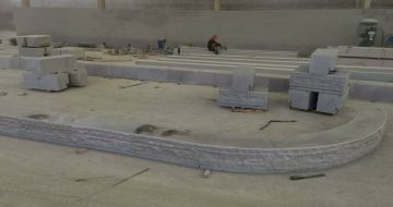 湘潭 芝麻白整石坐凳（光面+自然面）