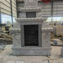 湘潭 芝麻灰高档墓碑、土墓，一套也支持定做