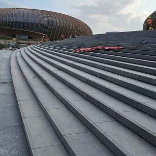 湘潭 弧形整石台阶铺装效果图