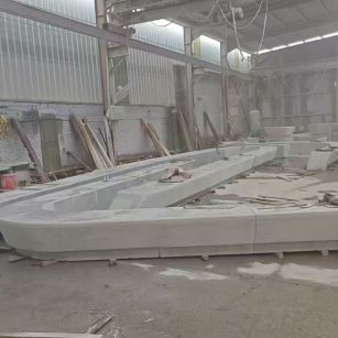 湘潭 花岗岩整石坐凳拼装