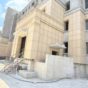 湘潭 黄金麻干挂，工地实拍