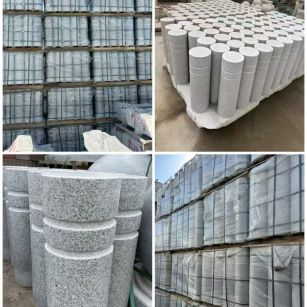 湘潭 芝麻白花岗岩挡车柱、隔离柱多少钱