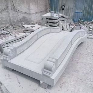 湘潭 芝麻灰花岗岩园林景观 小石桥