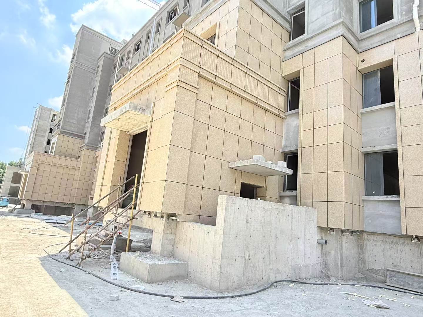 湘潭 黄金麻干挂，工地实拍