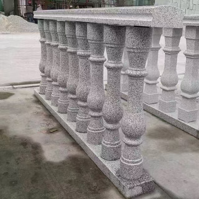 湘潭 芝麻白圆形光面花瓶柱，栏杆