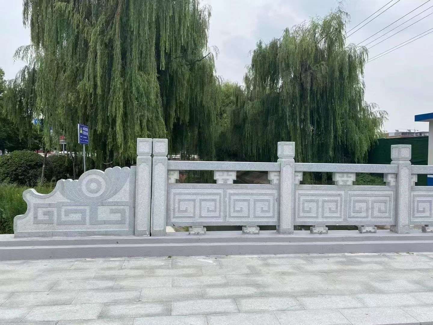 湘潭 芝麻灰桥栏杆、河道栏杆安装效果