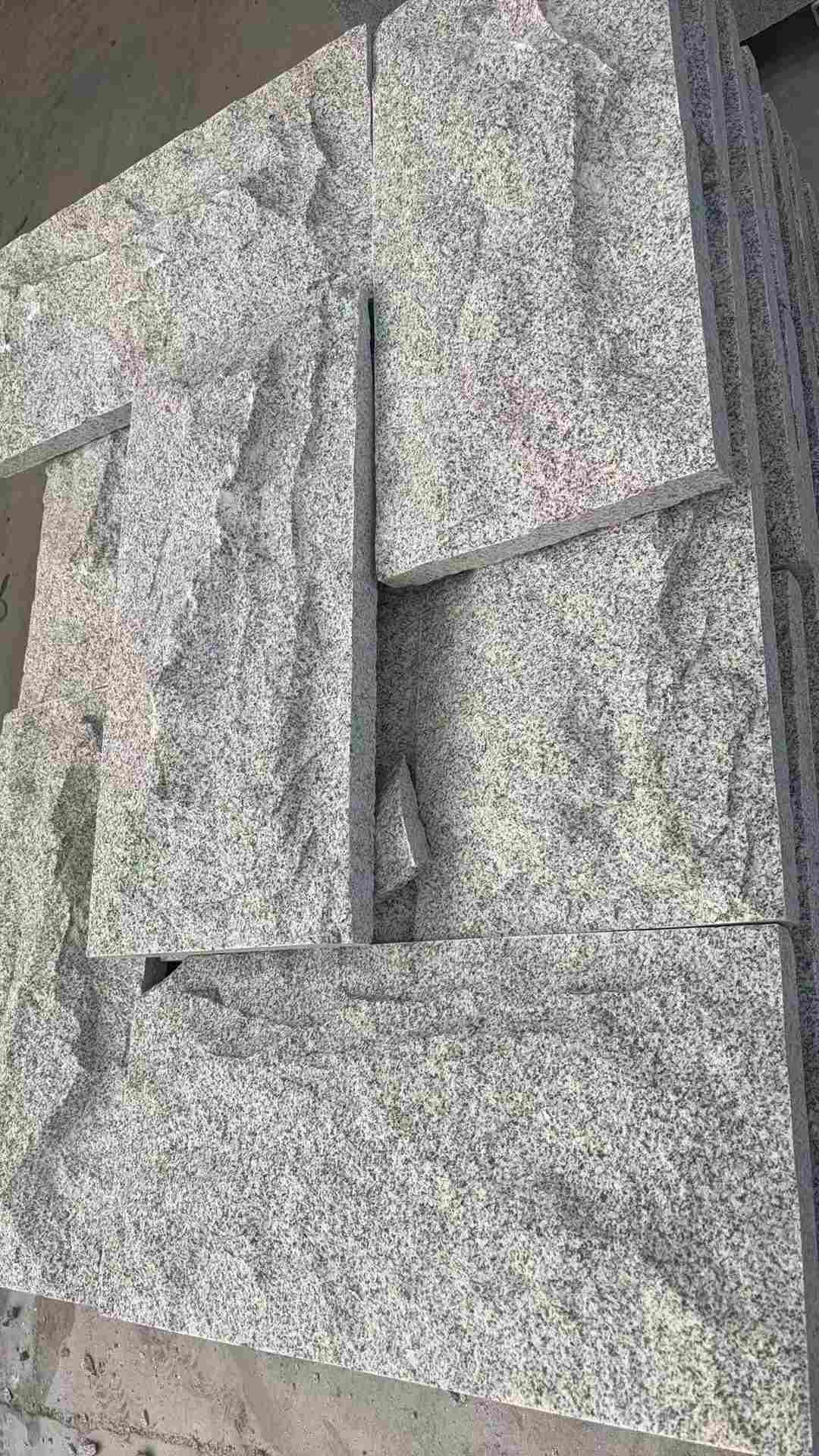 湘潭 芝麻白自然面花岗岩成品板